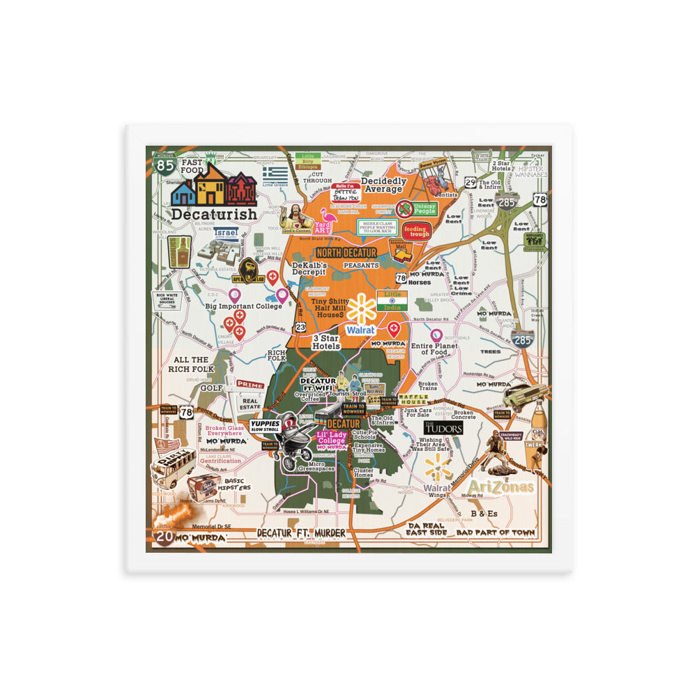 Decaturish - Framed Print