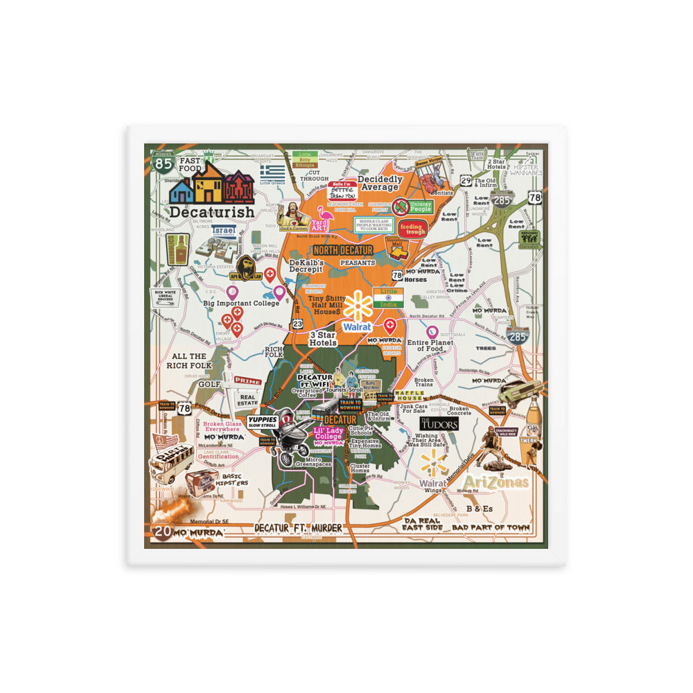 Decaturish - Framed Print