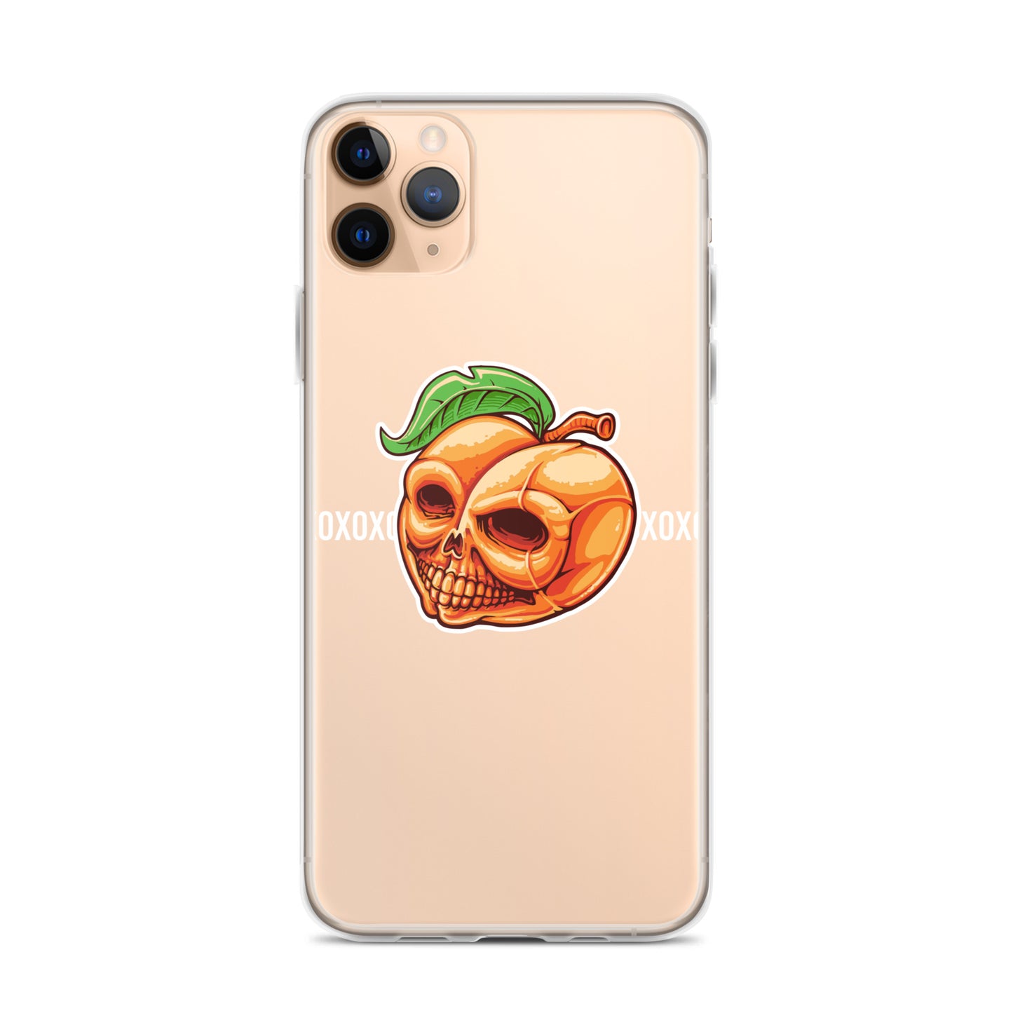 Peach Skull iPhone Case