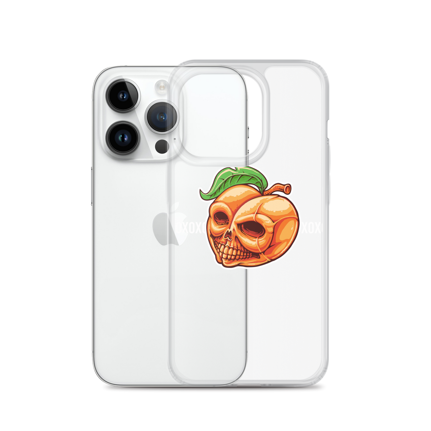 Peach Skull iPhone Case